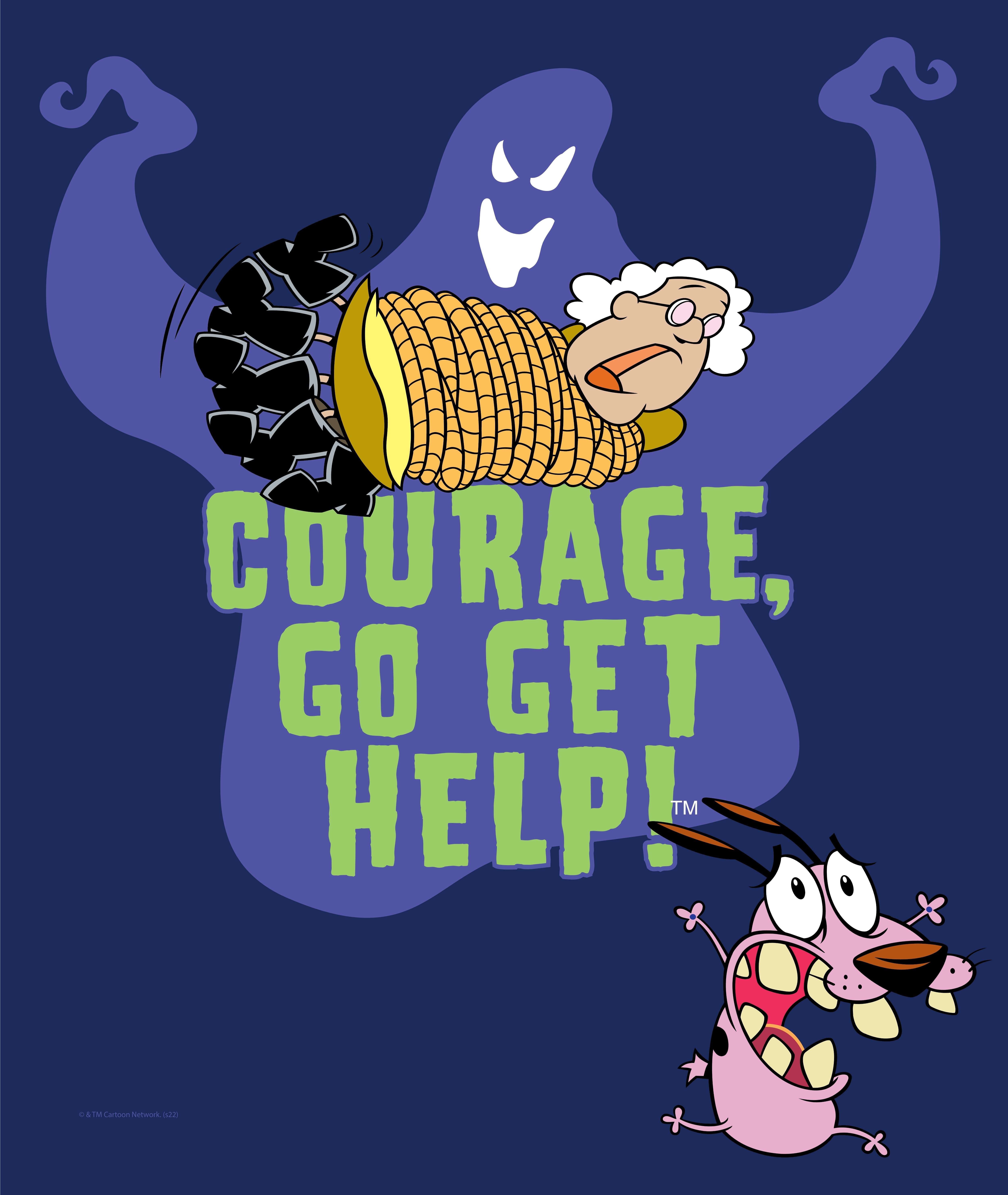 Cartoon Network's Courage The Cowardly Dog Go Get Help Kids Silk Touch