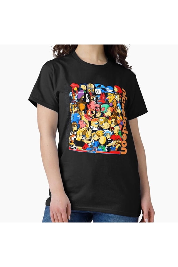 Cartoon Network vs Nickelodeon H4339, for Unisex – Extended Sizes Up to 5XL