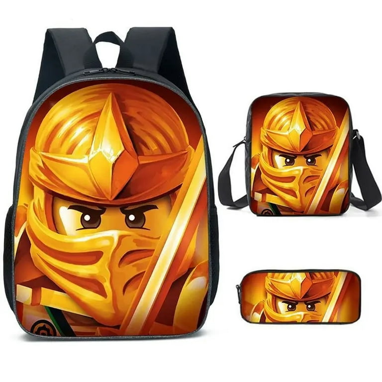 Cartoon Ninjago Schoolbag Backpack Lunch Bag Pencil Case Set Gift for Kids Students Walmart