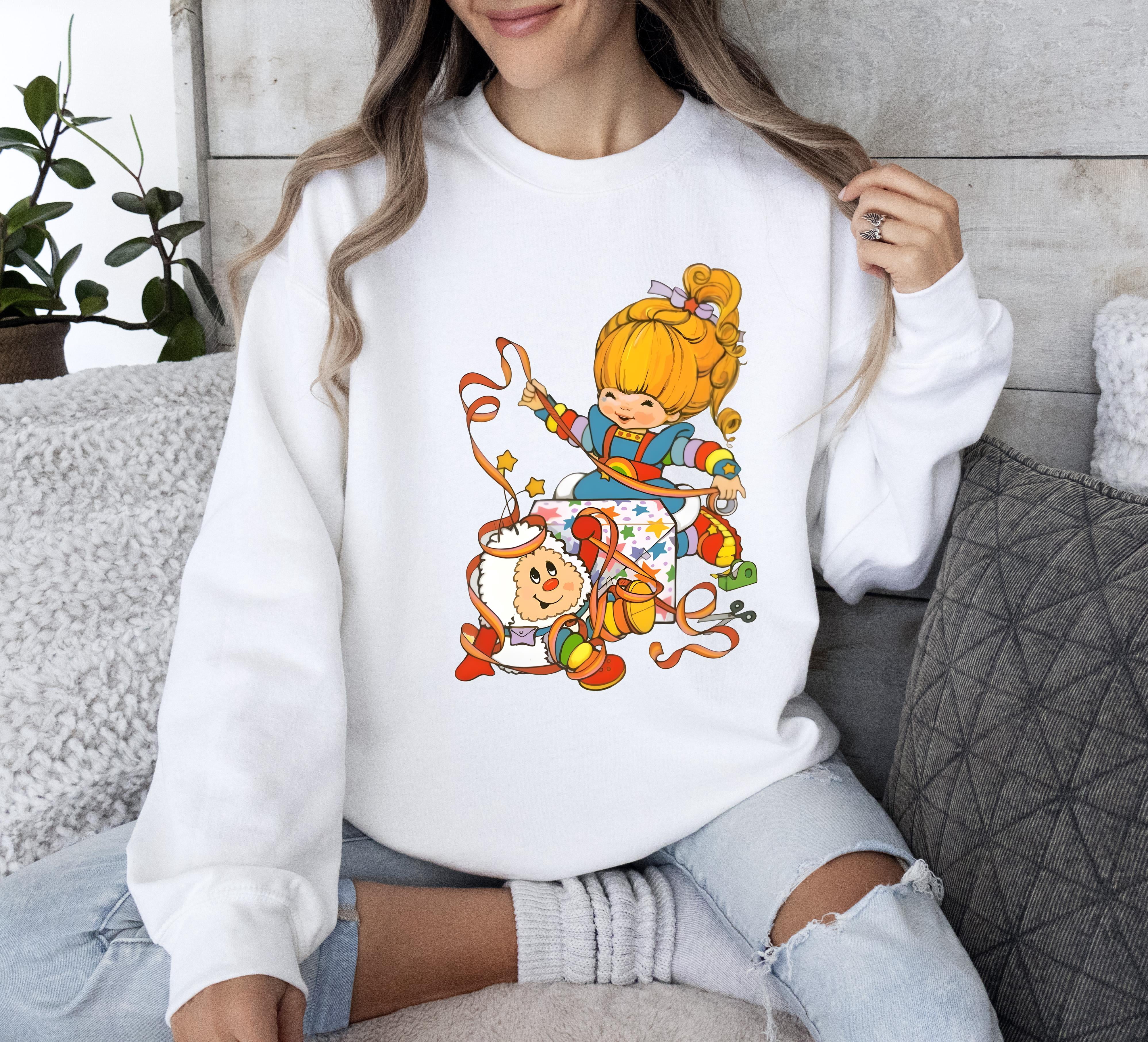 Cartoon Nostalgia Sweatshirt, Friends 80 S Cartoon Character VNeck