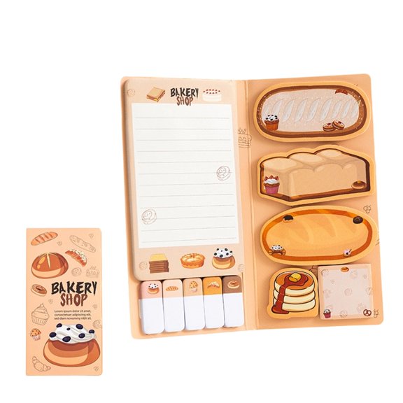 Cartoon Notepads and Memo Pad Set Adhesive Note Paper Memo Sheets For Daily Note Taking Reminders on Journal Planner