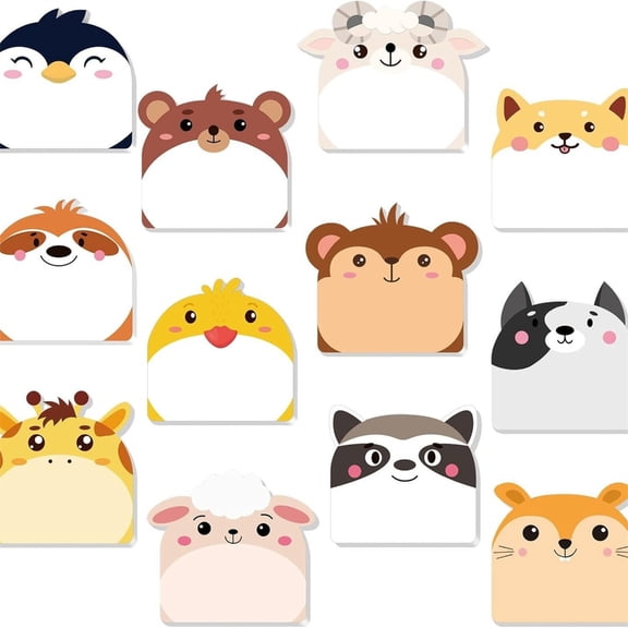 Cartoon Notes Pad 360 Sheets Adhesive Note Paper Small Notepads Pocket Memo Pad for Writing Journaling Note Taking