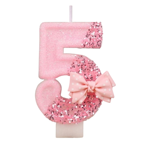 Cartoon Number Birthday Candle, Cute Creative Design Non-Toxic Wax Colorful for Children's Theme Party Decorations Milestone Anniversary Cake Toppers, E