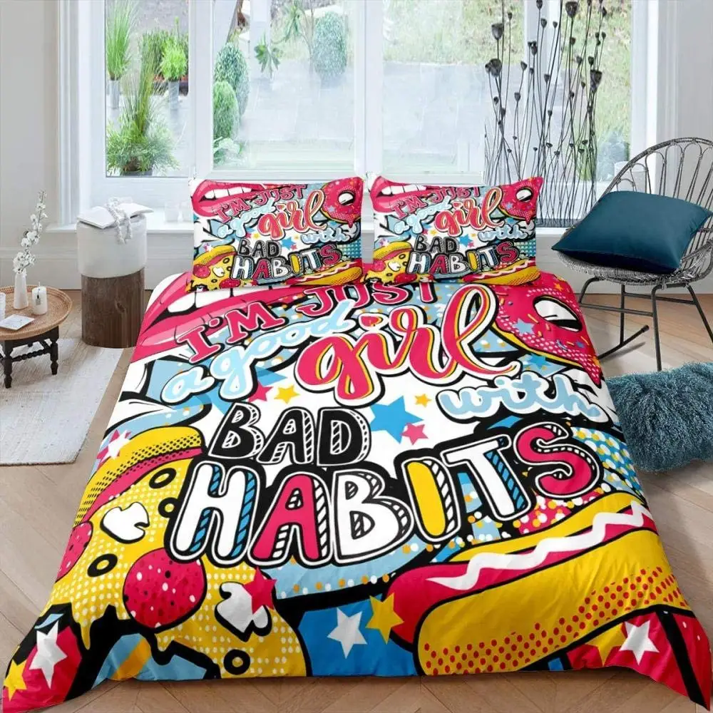 Numbers Bedding Cartoon Numbers King Duvet Cover Lovely Animals Bedding Set Kids ...