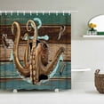 thumbnail image 1 of Cartoon Ocean Bath Curtain Waterproof Fabric Shower Curtains Sea Fish Shell Ships Pattern Bathtub Screen for Bathroom Home Decor, 1 of 5