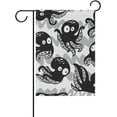 thumbnail image 1 of Cartoon Octopus Funny Decorative Double Sided Garden Flag 12 x 18 inch, 1 of 2