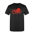 thumbnail image 1 of Cartoon Octopus Graphic T-Shirt Women -Image by Shutterstock, Female Small, 1 of 2