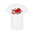 thumbnail image 1 of Cartoon Octopus Graphic T-Shirt Women -Image by Shutterstock, Female x-Large, 1 of 2