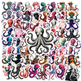 thumbnail image 1 of Cartoon Octopus Theme Stickers, Waterproof Octopus Theme Sticker for Water Bottle Laptop Phone Cases Planner Skateboard Luggage Helmet Party Favor Decor, Ideal for Adults Teens Teacher Rewards, 1 of 9