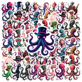 thumbnail image 1 of Cartoon Octopus Theme Stickers, Waterproof Octopus Theme Sticker for Water Bottle Laptop Phone Cases Planner Skateboard Luggage Helmet Party Favor Decor, Ideal for Adults Teens Teacher Rewards, 1 of 9