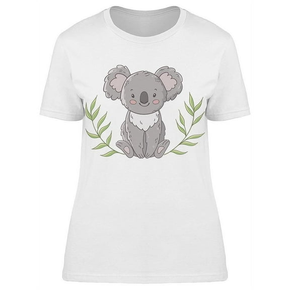 Cartoon Of Cute Koala T-Shirt Women -Image by Shutterstock, Female Medium
