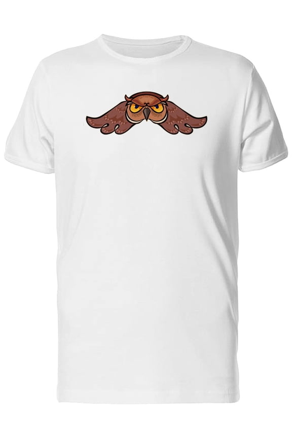 Cartoon Of Owl Flying Tee Men's -Image by Shutterstock