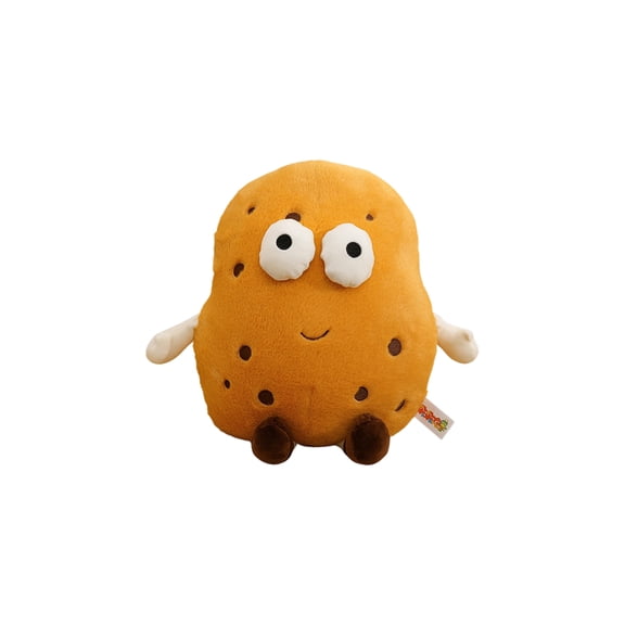 Cartoon Onion Shape Plush Pillow Stuffed Cushion with Big Eyes Soft Fabric Figure for Sofa Bed Desk Decor