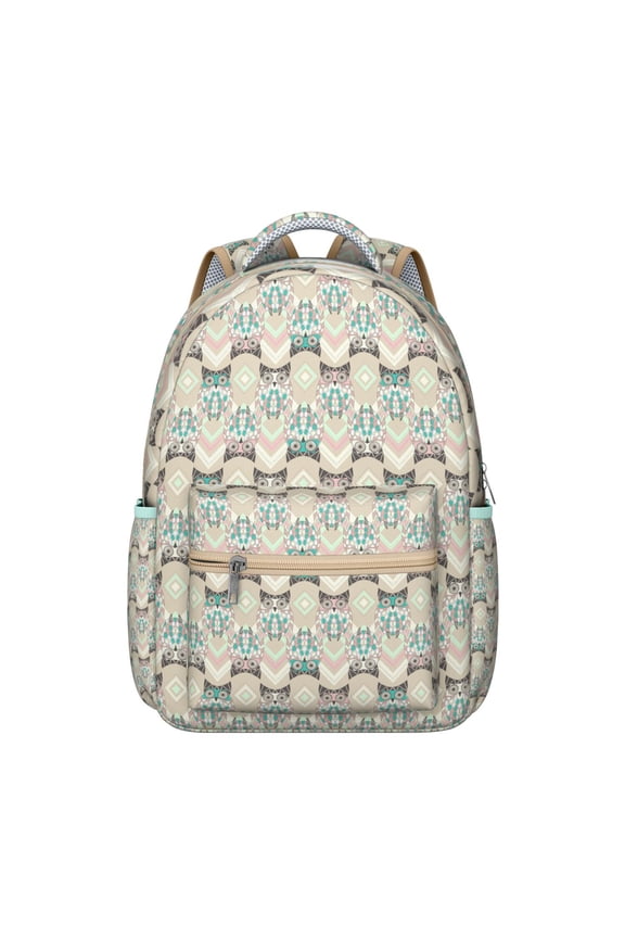Cartoon Owl Backpack for Student and Student Waterproof School Bag with Night Owl Pattern, Durable Composite Fabric, Breathable Padding, Adjustable Straps, Ideal for School and Travel