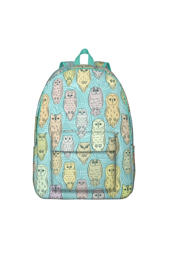 Cartoon Owl School Backpack, Waterproof Bookbag with Big Eyes Owl Pattern, Perfect for Teens and Owl Lovers