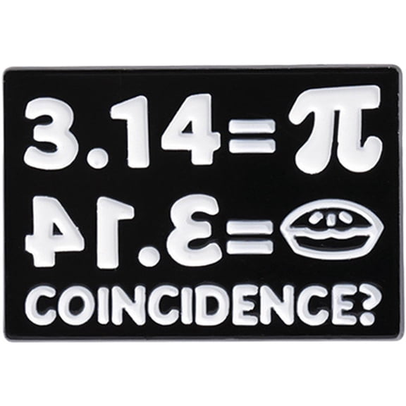 Cartoon PI Brooch PI Math Enamel Pin Metal Badge Punk Lapel Pins Fun Science Brooch Jewelry Accessory