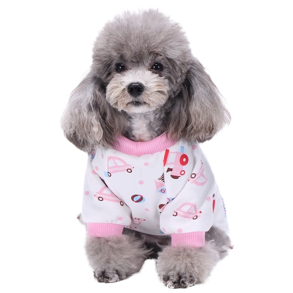 Cartoon Pajamas for Puppy Pet Dog Cat Apparel Jumpsuit Cotton Clothes Romper