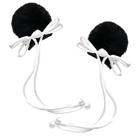 Cartoon Panda Ear Clip Hair Accessories for Kids Teens and Adults Hair Decoration for Parties and Daily Outfits