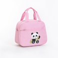 thumbnail image 1 of Cartoon Panda Thermal Lunch Tote Bag, Leakproof Waterproof Insulated Cooler Bag with Front Pocket for Daily Meal Storage, 1 of 9