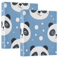 thumbnail image 1 of Cartoon Panda and Polka Dots Hardcover 3 Ring Binder 1.5 inch Round Rings with Interior Pockets Binders Organizer Office School 1 Pack, 1 of 9