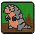 thumbnail image 1 of Cartoon Pangolin Endangered Species Standing Applique Multi-Color Embroidered Iron-On Patch - 2.0 Inch Mini, 1 of 5
