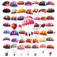 thumbnail image 1 of Cartoon Parachute Theme Stickers, Waterproof Parachute Theme Sticker for Water Bottle Laptop Phone Cases Planner Skateboard Luggage Helmet Party Favor Decor, Ideal for Adults Teens Teacher Rewards, 1 of 9