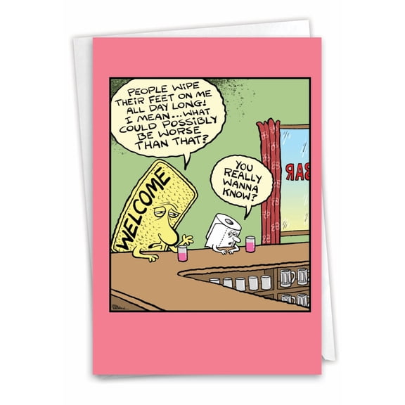 NobleWorks 36 Assorted Set Funny Birthday Greeting Cards w/ 5x7 Envelopes, 36x1 Designs, For Men, Women, Bday Cartoon Party AC9374BDG-B1x36