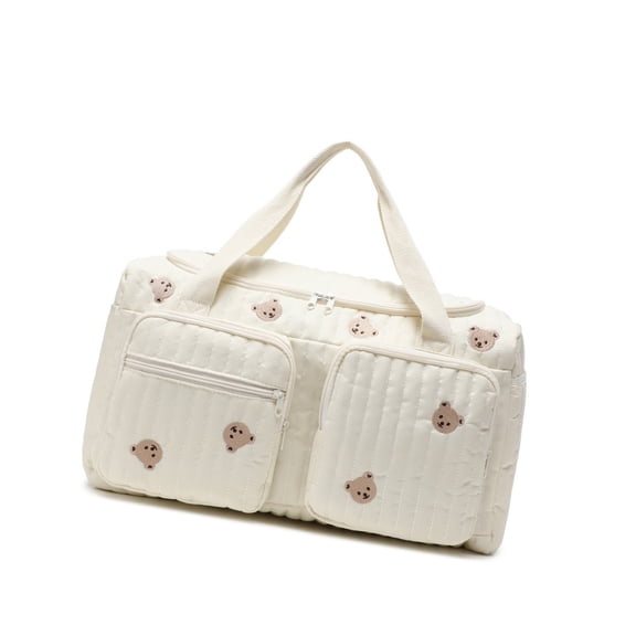 Cartoon Pattern Diaper Bag for Baby Essential Quick Access Wet Wipes Secure Closure Design Spacious Handbag