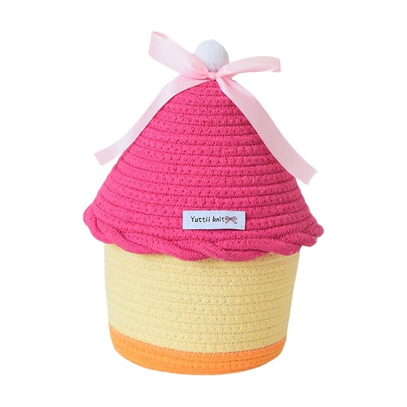 Cartoon Pattern Kids Storage Box Cotton Made Toy Organizers Portable School Home Decors Safe Materials Easy Maintenance