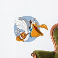 thumbnail image 1 of Cartoon Pelican with Open Wall Decal Wallmonkeys Peel and Stick Graphic (18 in W x 14 in H) WM120742, 1 of 4