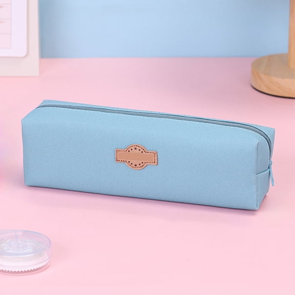 Cartoon Pen Box for Learners Large Capacity Stationery Bag Simple Style Pencil Case Organizer with Multiple Compartments for Classroom Supplies and Classroom Essentials Topliu