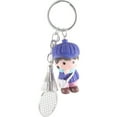 thumbnail image 1 of Cartoon Pendant Badminton Ball Keychains Cute Rings Handbag Carry Schoolbag Pvc Student, 1 of 6