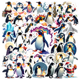 thumbnail image 1 of Cartoon Penguin Theme Stickers, Waterproof Penguin Theme Sticker for Water Bottle Laptop Phone Cases Planner Skateboard Luggage Helmet Party Favor Decor, Ideal for Adults Teens Teacher Rewards, 1 of 9