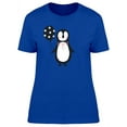 thumbnail image 1 of Cartoon Penguin With A Balloon T-Shirt Women -Image by Shutterstock, Female Small, 1 of 2