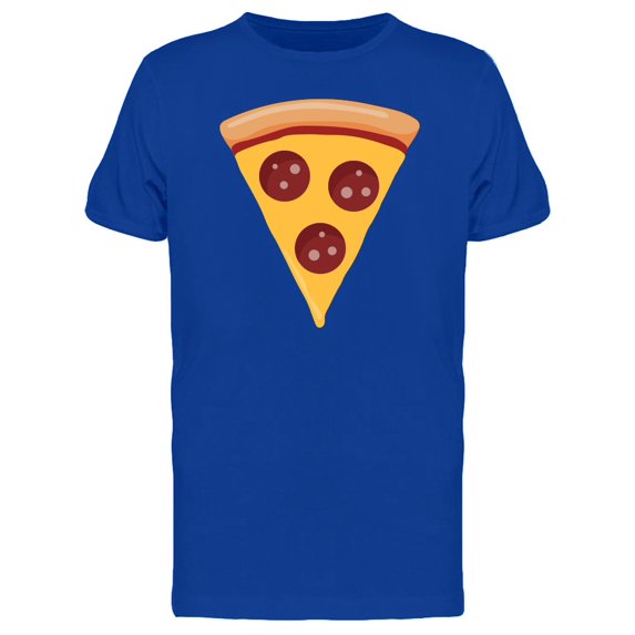 Cartoon Pepperoni Slice Tee Men's - Men T-Shirt, 4XL