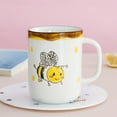 Cartoon Personality Ceramic Cup Breakfast Cup Vacuum Cups Set Vacuum