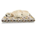 thumbnail image 1 of Cartoon Pet Bed, Style Animal Caricatures Very Jungle Inhabitants Pattern Snowy Forest, Chew Resistant Pad for Dogs and Cats Cushion with Removable Cover, 24" x 39", Multicolor, by Ambesonne, 1 of 4