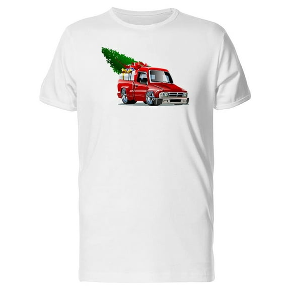 Cartoon Pickup Christmas T-Shirt Men -Image by Shutterstock, Male XX-Large