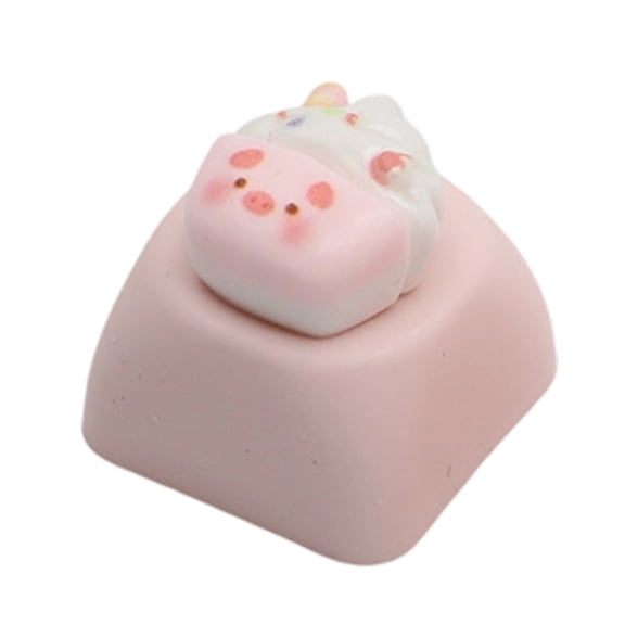 Cartoon Pig Keycaps For Mechanical Keyboards Lovely 3D Resin ESC Keycap