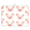 thumbnail image 1 of Cartoon Pig Pattern Drying Dish Mat Quick Drying Absorbent Soft Durable for Kitchen 18" x 24", 1 of 10