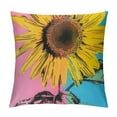 Cartoon Pig Pillow Covers for Home Sofa Bed Couch Sunflower Throw