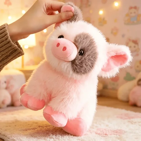 Cartoon Pig Plush Toy, Soft Huggable Stuffed Animal, Cute Stuffed Animal, Dual Color Options, Kids Gift, Halloween, Christmas, Birthday, Room Decor