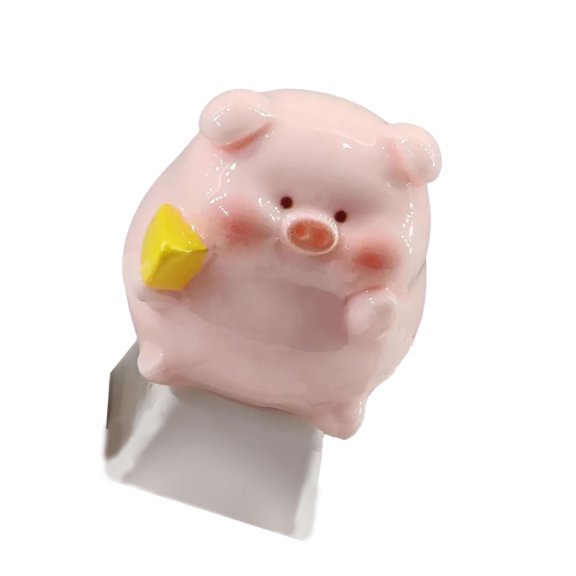 Cartoon Piggy Keycap Crossed Mechanical Keyboards Upgrade Single Key Replacement