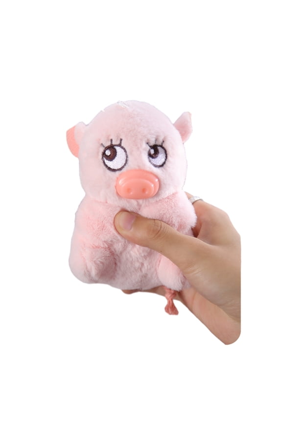 Cartoon Piggy Plush Keychain Backpack Pendant Keyring Handbag Decorations Car Accessories Kids Birthday