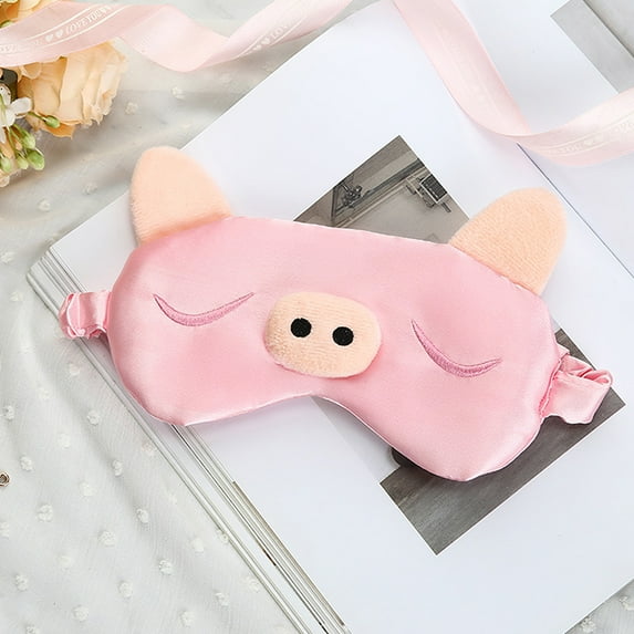 Cartoon Piggy Sleeping Mask Travel Relax Eye Cover For Sleep Shading Eye Eye Patch Beauty Health Eye Pads