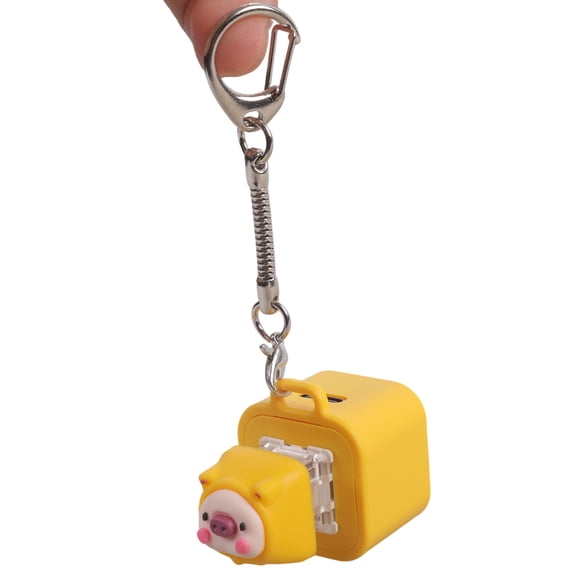 Cartoon Pigs Rechargeable Switches Tester Keyboards Switches Keychains Speakers Toy for Mechanical Keyboards