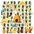 thumbnail image 1 of Cartoon Pineapple Theme Stickers, Waterproof Pineapple Theme Sticker for Water Bottle Laptop Phone Cases Planner Skateboard Luggage Helmet Party Favor Decor, Ideal for Adults Teens Teacher Rewards, 1 of 9
