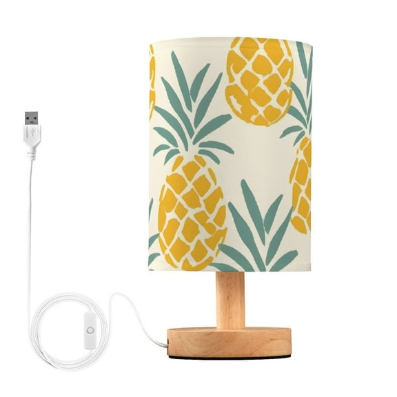 Cartoon Pineapples Table Lamp with USB Port LED Warm Light Lamp Night Light Home Decor