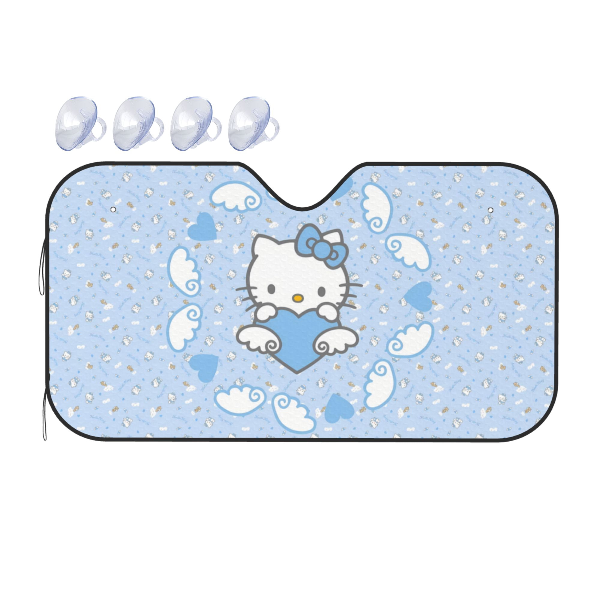 Cartoon Pink Hello Kitty(7) Car Windshield Sunshade UV Protector ...