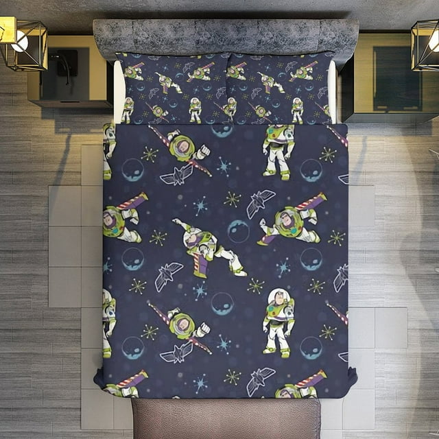 Cartoon Pixar Toy Story Buzz Lightyear Duvet Cover,Bedding Set 3pcs for ...